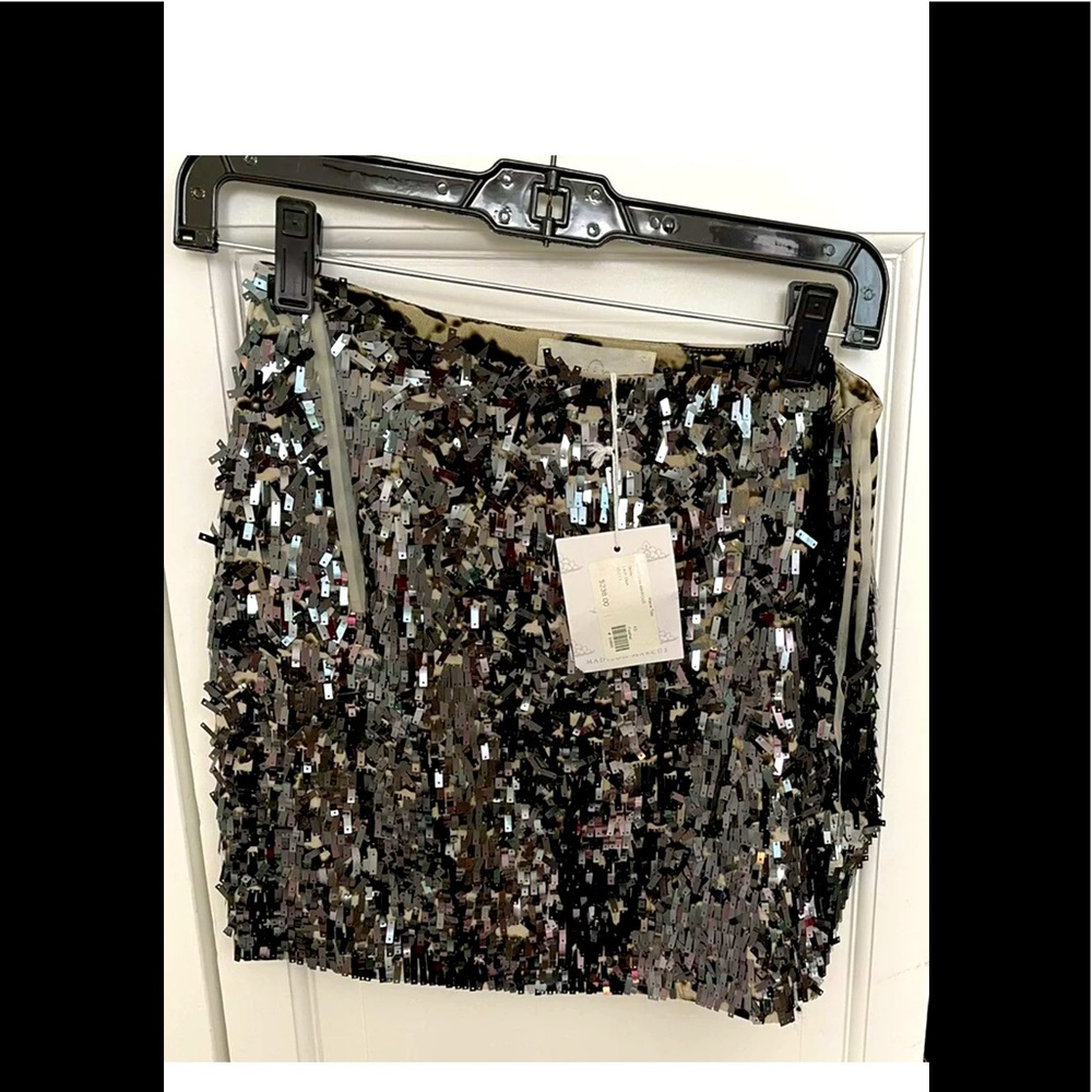 Brand new Madison Marcus Leopard back skirt - beaded in front